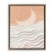 Stupell Industries Crescent Moon over Sea Framed Floater Canvas Wall Art Design by Elizabeth Medley